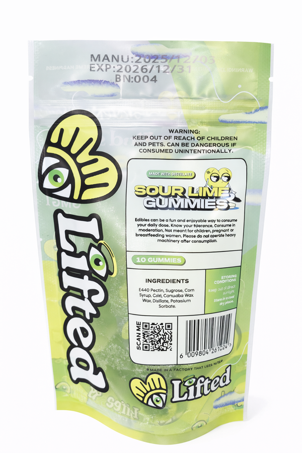 SOUR LIME GUMMIES (250MG | 10 × 8MG) view 2