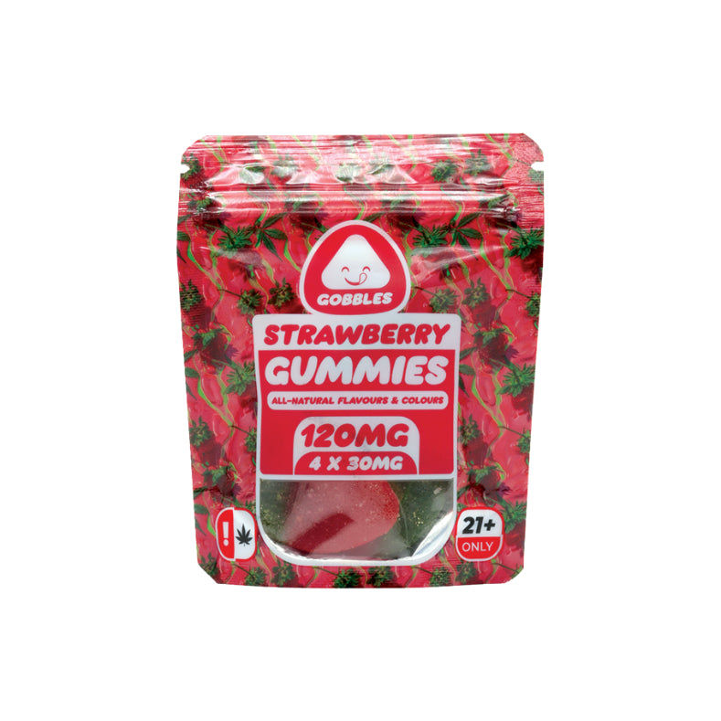 GOBBLES STRAWBERRY GUMMIES 120MG (4x30MG)