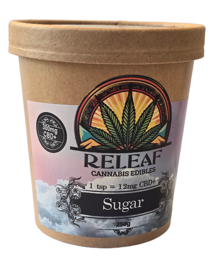 RELEAF CBD INFUSED SUGAR – 300MG (250G) view 2