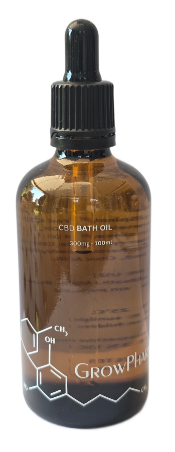 GROWPHARM CBD BATH OIL 300MG (100ML) view 3