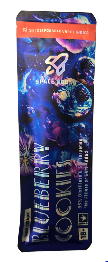 “BLUEBERRY COOKIES” DISPOSABLE VAPE (INDICA) — 1 ML