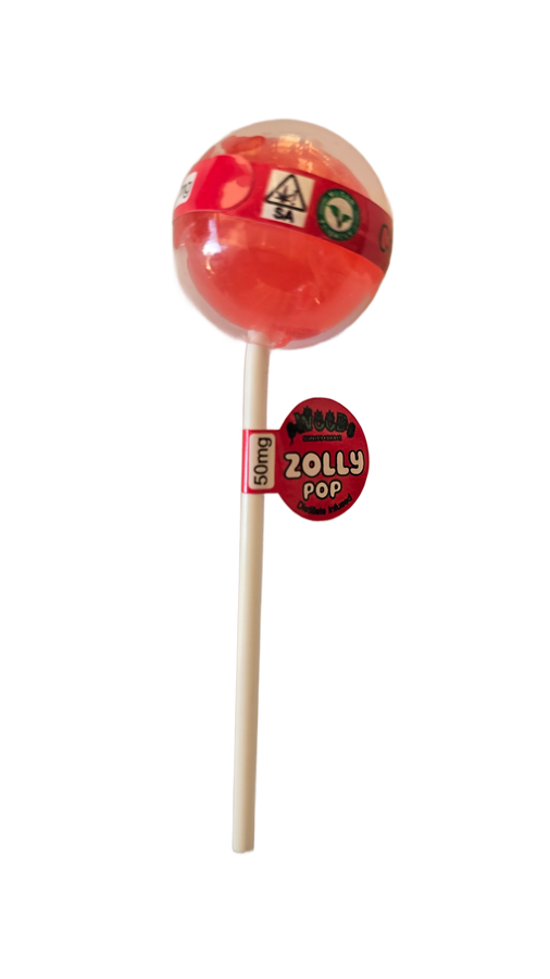 INFUSED ZOLLY POP LOLLIPOP (50MG) - CHERRY