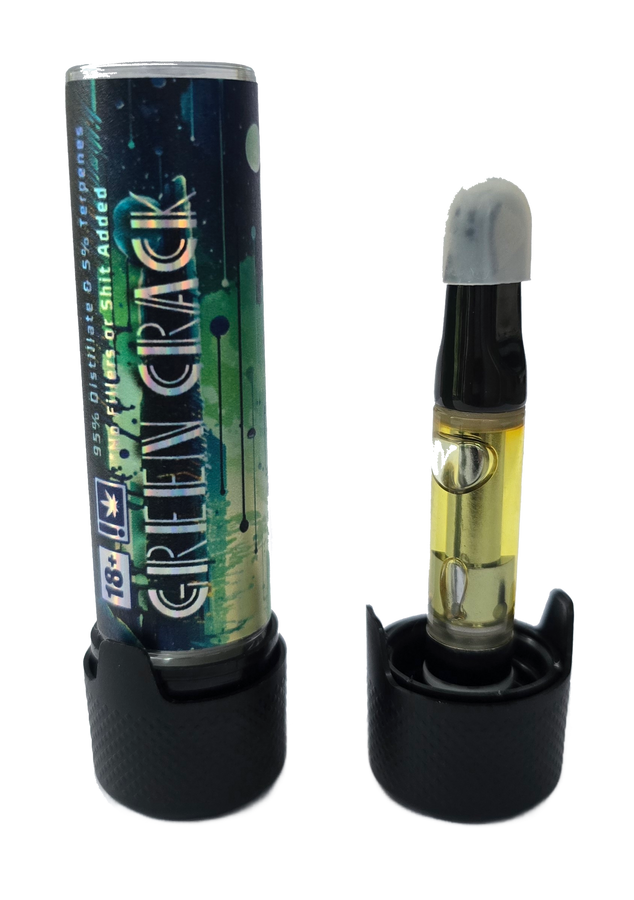 “GREEN CRACK” VAPE CARTRIDGE (SATIVA) — 1 ML view 3