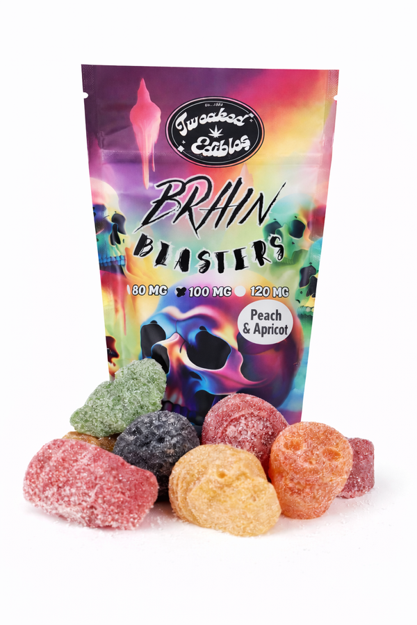 BRAIN BLASTERS CBD GUMMIES – PEACH & APRICOT view 2