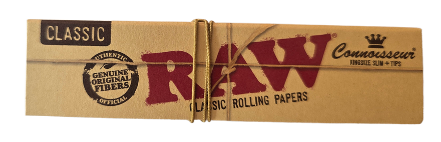 RAW CLASSIC CONNOISSEUR KINGSIZE SLIM + TIPS