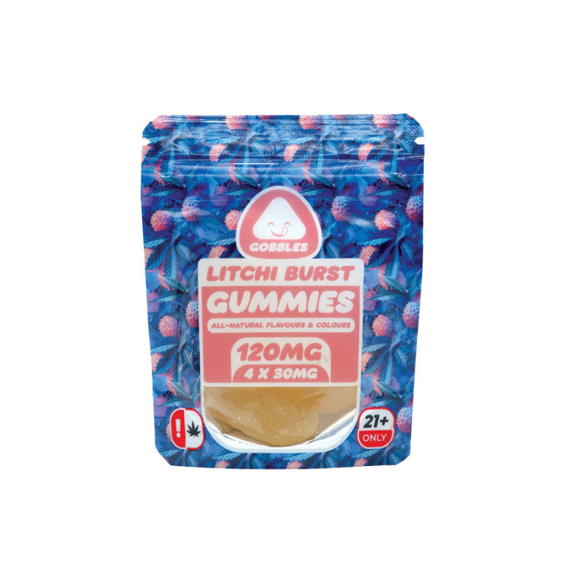 GOBBLES LITCHI BURST GUMMIES 120MG (4x30MG)