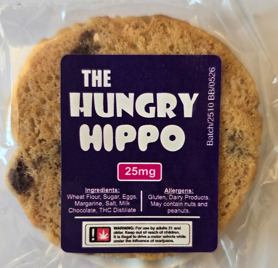 HUNGRY HIPPO CHOC N CHIP COOKIE 25MG view 2