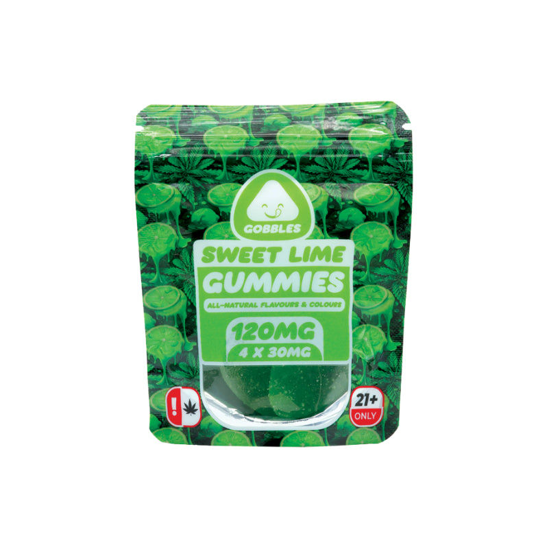 GOBBLES SWEET LIME GUMMIES 120MG (4x30MG)
