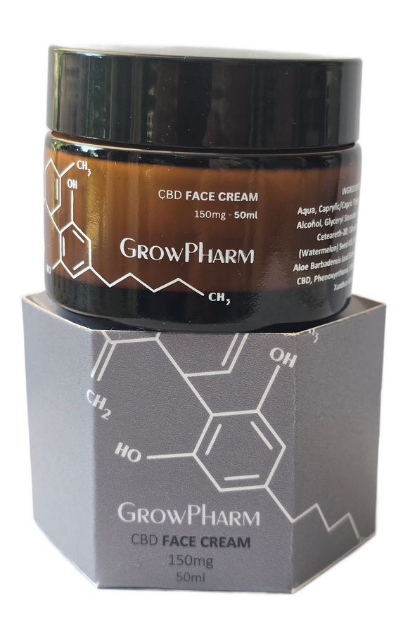 GROWPHARM CBD FACE CREAM 150MG (50ML)