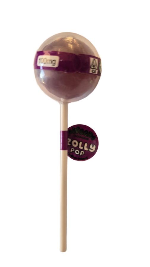 INFUSED ZOLLY POP LOLLIPOP (100MG) – GRAPE