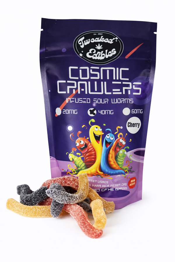 COSMIC CRAWLERS CBD GUMMIES – CHERRY view 2