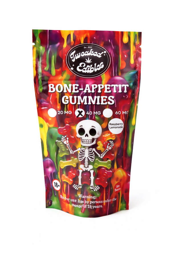 BONE-APPETIT CBD GUMMIES – RASPBERRY LEMONADE