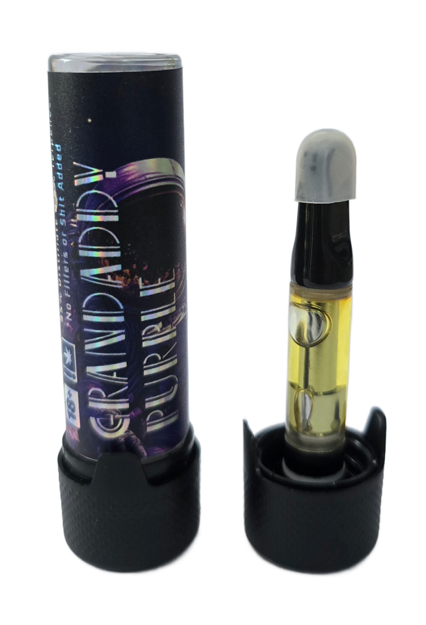 “GRANDADDY PURPLE” VAPE CARTRIDGE (INDICA) — 1 ML view 2