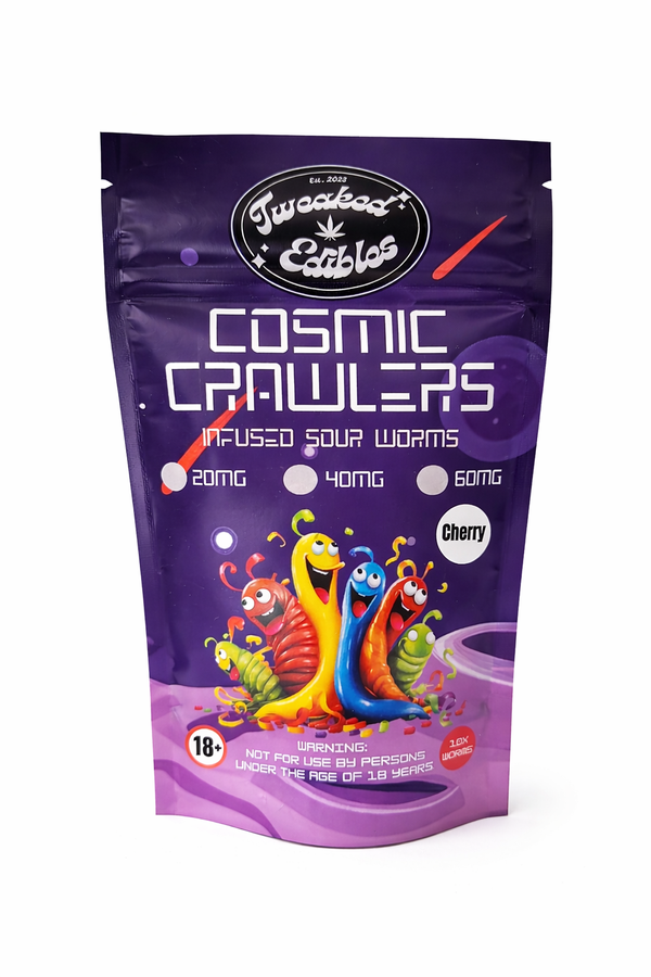 COSMIC CRAWLERS CBD GUMMIES – CHERRY