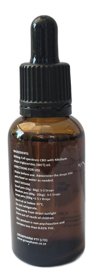 GROWPHARM CBD OIL FOR PETS (300MG / 600MG) view 4