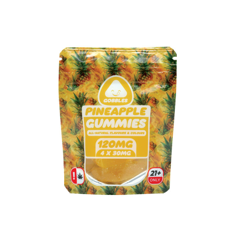 GOBBLES PINEAPPLE GUMMIES 120MG (4×30MG)