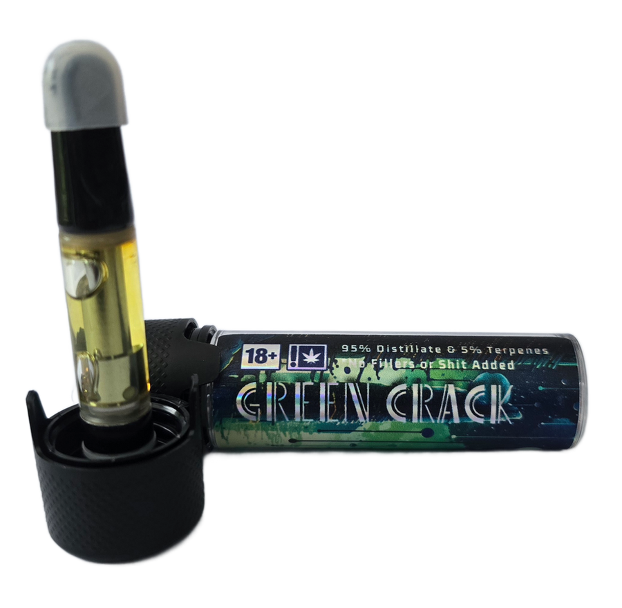 “GREEN CRACK” VAPE CARTRIDGE (SATIVA) — 1 ML view 2