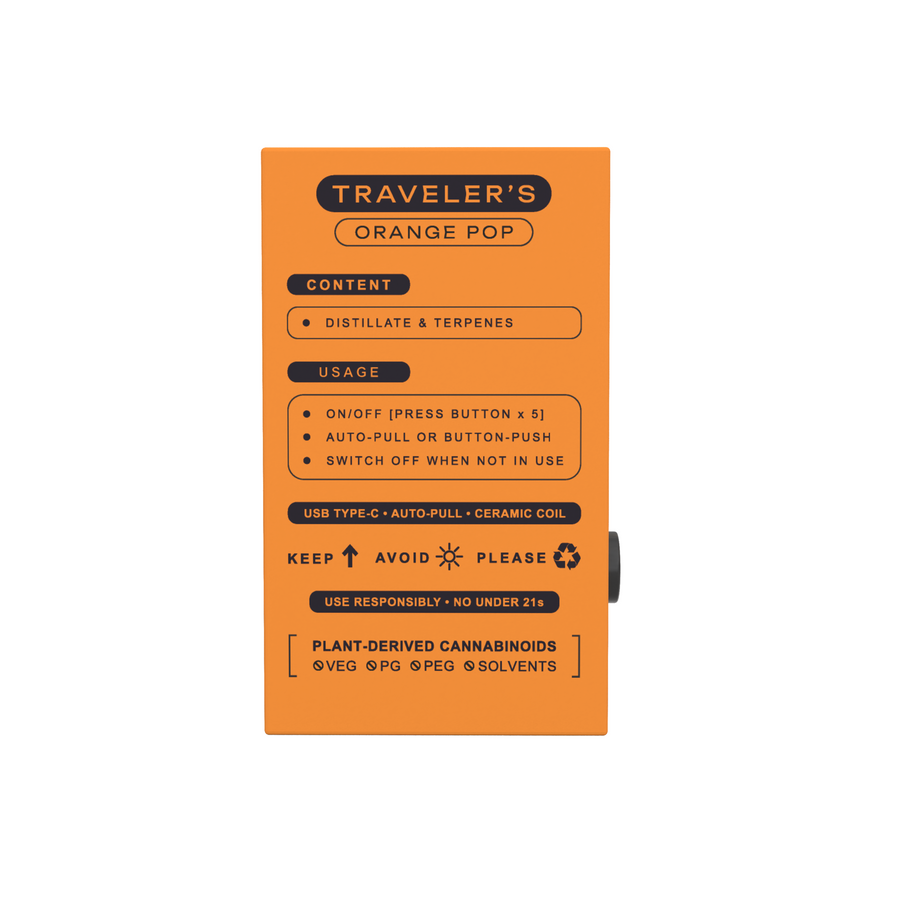 TRAVELER’S DISPOSABLE VAPE - ORANGE POP view 6