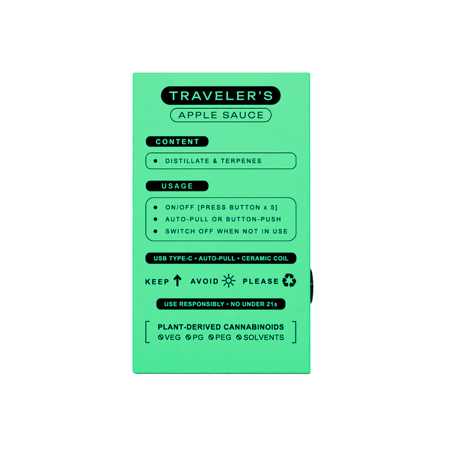 TRAVELER’S DISPOSABLE VAPE - APPLE SAUCE view 7