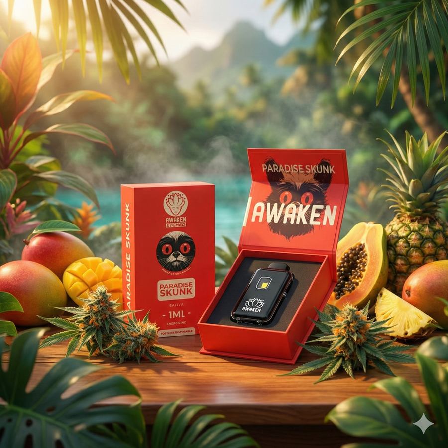 AWAKEN ETCHED – PARADISE SKUNK DISPOSABLE VAPE (1 ML)