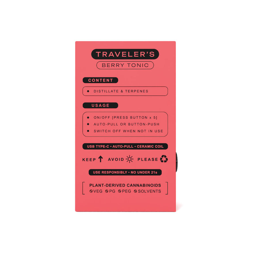 TRAVELER’S DISPOSABLE VAPE - BERRY TONIC view 7