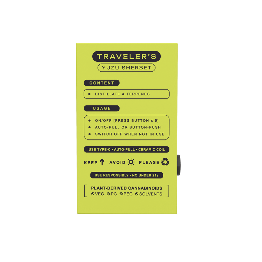 TRAVELER’S DISPOSABLE VAPE - YUZU SHERBET view 7