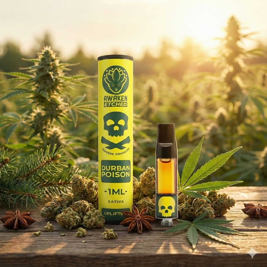 AWAKEN ETCHED – DURBAN POISON VAPE REFILL (1 ML) view 5