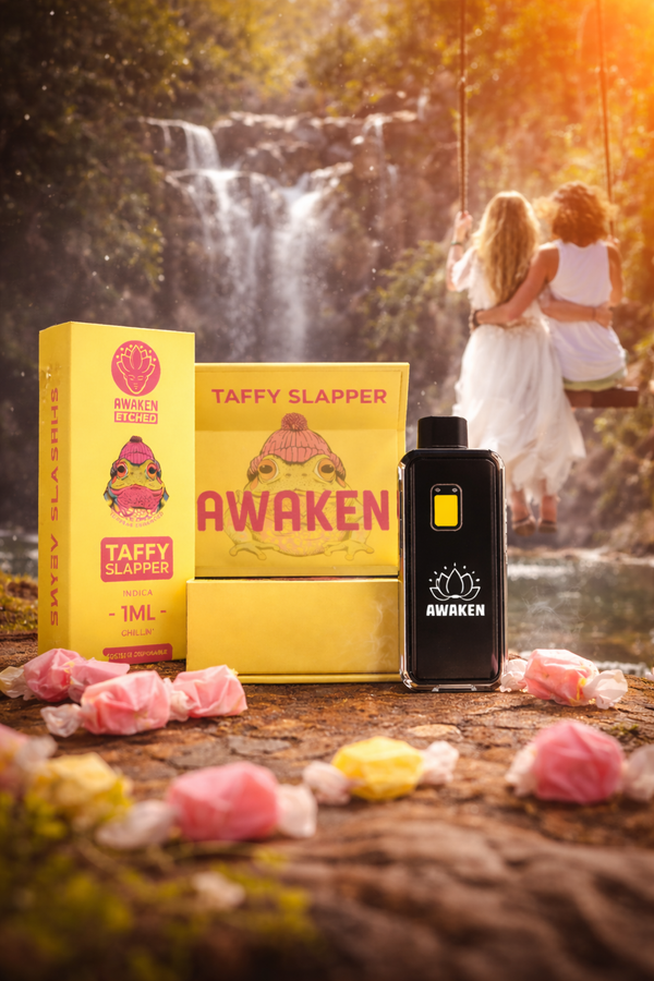 AWAKEN ETCHED DISPOSABLE VAPE - TAFFY SLAPPER (1ML)