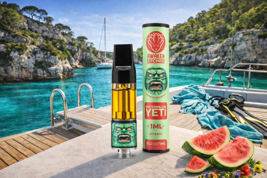 AWAKEN ETCHED WATERMELON YETI VAPE REFILL  (1ML)