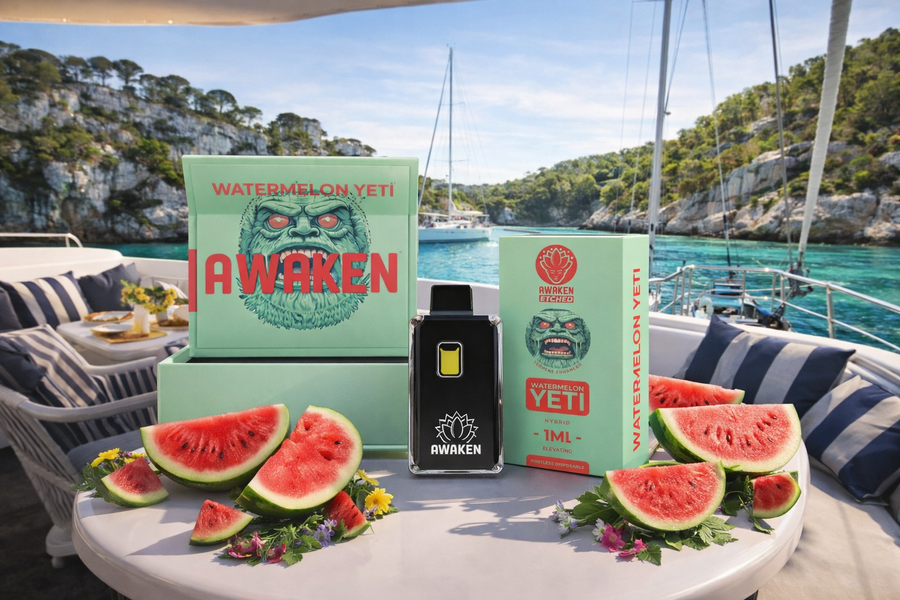 AWAKEN ETCHED DISPOSABLE VAPE -  WATERMELON YETI (1ML)