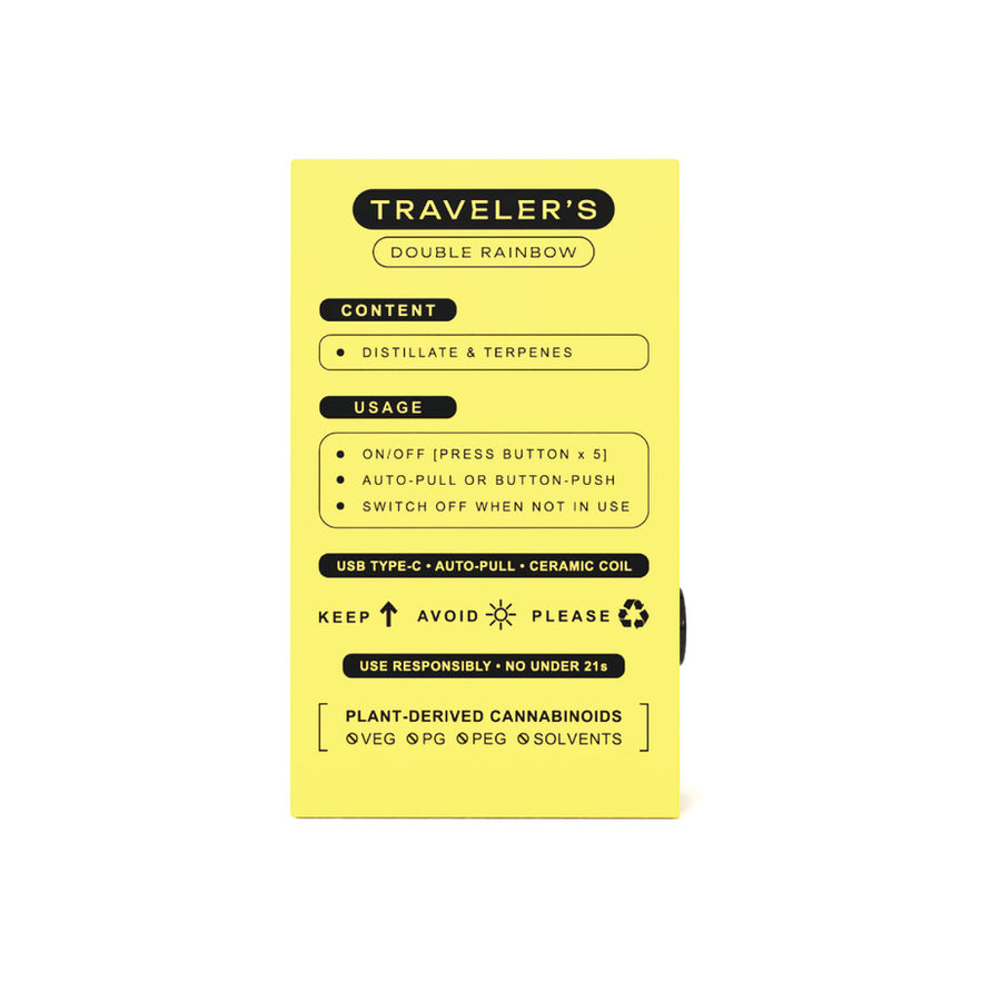 TRAVELER’S DISPOSABLE VAPE - DOUBLE RAINBOW view 8