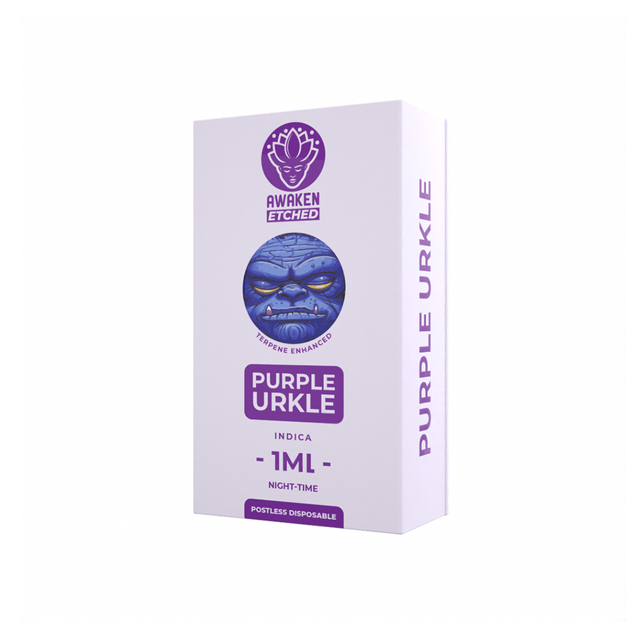 AWAKEN ETCHED DISPOSABLE VAPE - PURPLE URKLE (1ML) view 2