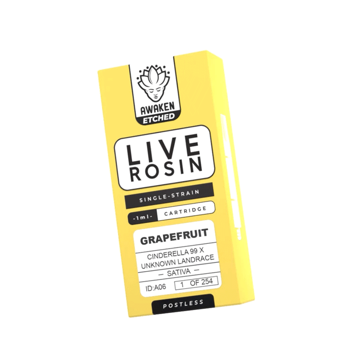 AWAKEN ETCHED LIVE ROSIN CARTRIDGE - GRAPEFRUIT