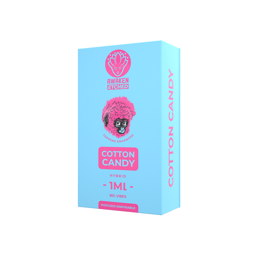 AWAKEN ETCHED – COTTON CANDY DISPOSABLE VAPE (1ML) view 2
