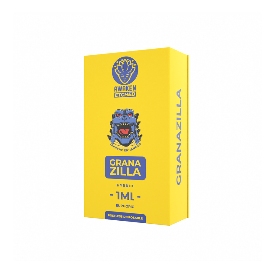 AWAKEN ETCHED – GRANAZILLA DISPOSABLE VAPE (1ML) view 2