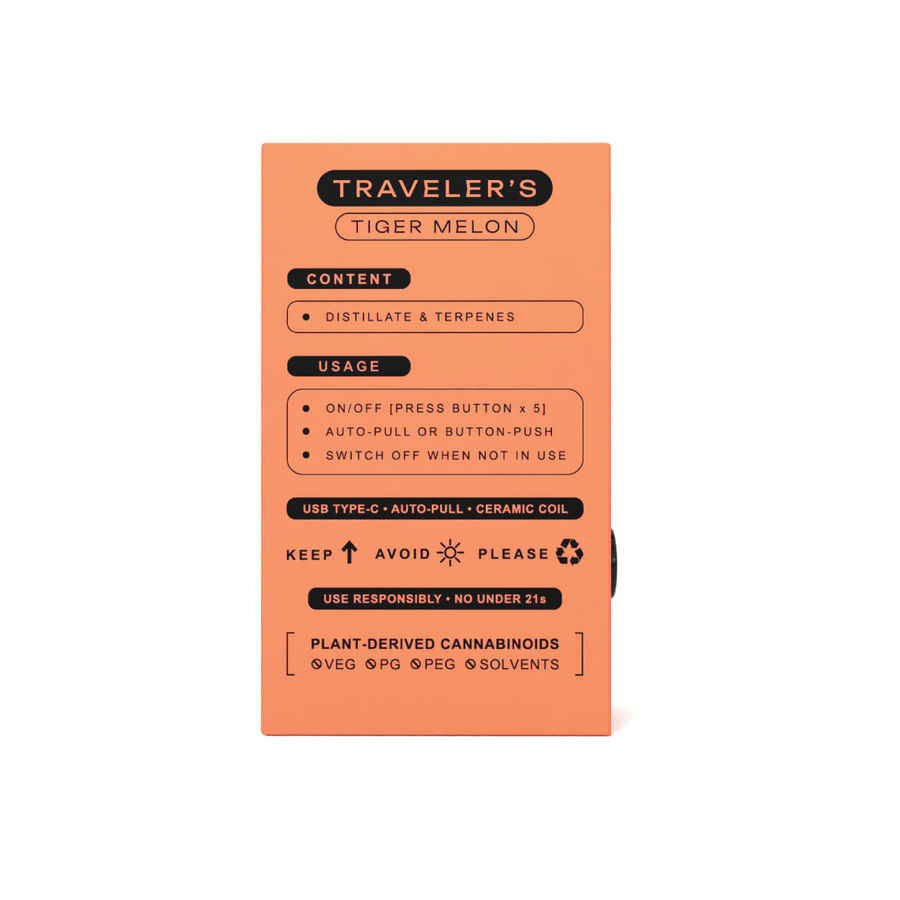 TRAVELER’S DISPOSABLE VAPE - TIGER MELON view 8